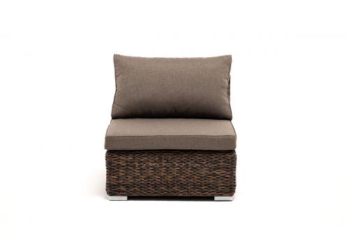  "Лунго" трансформирующийся диван из искусственного ротанга (гиацинт), цвет коричневый, фото 10 