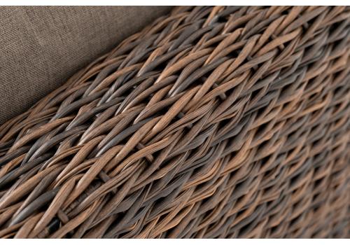  "Лунго" трансформирующийся диван из искусственного ротанга (гиацинт), цвет коричневый, фото 17 