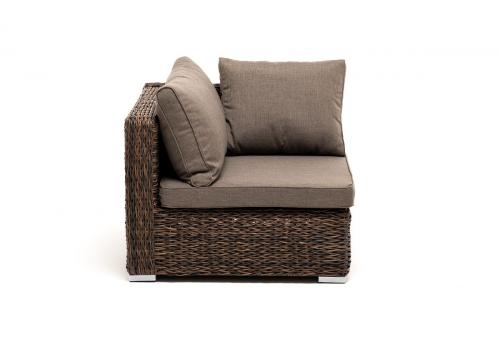  "Лунго" трансформирующийся диван из искусственного ротанга (гиацинт), цвет коричневый, фото 18 