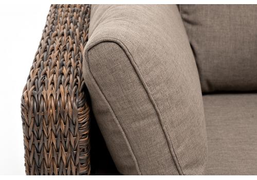  "Лунго" трансформирующийся диван из искусственного ротанга (гиацинт), цвет коричневый, фото 21 