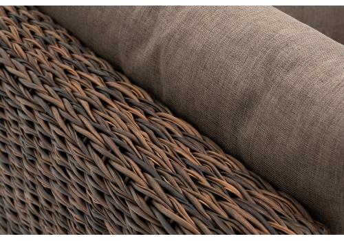  "Лунго" трансформирующийся диван из искусственного ротанга (гиацинт), цвет коричневый, фото 23 