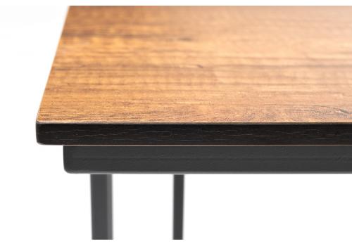  "Тулон" интерьерный стол из HPL квадратный 40х40, H60, цвет "дуб", фото 5 