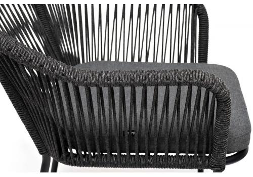  "Лион" обеденная группа на 4 персоны со стульями "Лион" темно-серый, круглый стол "серый гранит", фото 7 