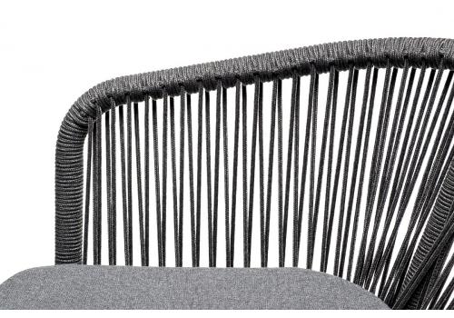  "Венето" обеденная группа на 6 персон со стульями "Марсель", каркас темно-серый, роуп темно-серый, фото 5 