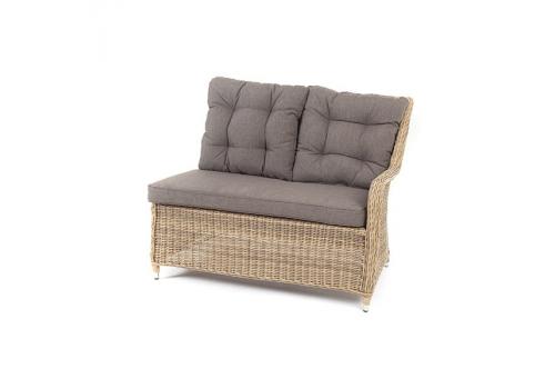  "Бергамо" плетеный левый модуль дивана, цвет соломенный, фото 1 