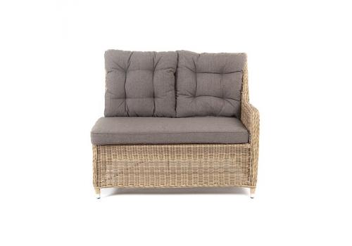  "Бергамо" плетеный левый модуль дивана, цвет соломенный, фото 2 