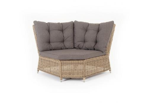  "Бергамо" плетеный угловой диванный модуль, цвет соломенный, фото 1 