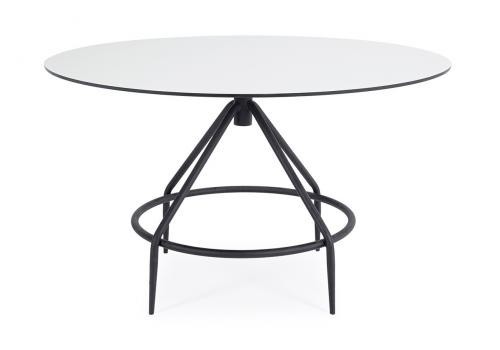  "Ницца" обеденный стол из HPL круглый Ø100см, цвет "молочный", фото 2 