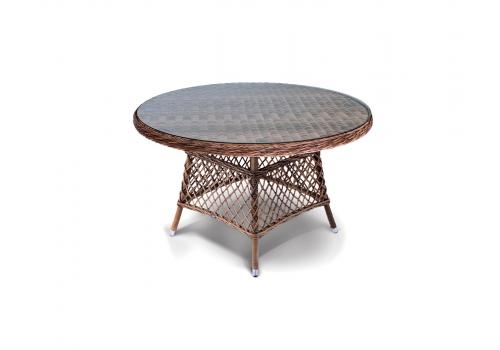  "Эспрессо" плетеный круглый стол, диаметр 118 см, цвет коричневый, фото 2 
