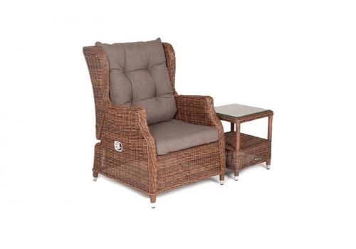  "Форио" кресло раскладное плетеное, цвет коричневый, фото 4 
