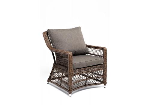  "Гранд Латте" кресло из искусственного ротанга, цвет коричневый, фото 3 