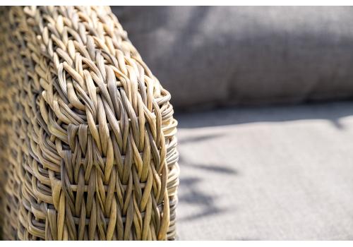  "Кальяри" диван из искусственного ротанга (гиацинт) трехместный, цвет соломенный, фото 10 