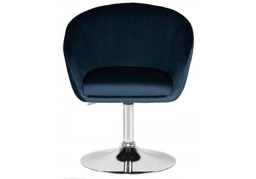 Кресло дизайнерское DOBRIN EDISON, синий велюр (1922-20), фото 6 