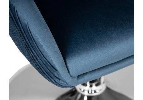  Кресло дизайнерское DOBRIN EDISON, синий велюр (1922-20), фото 7 