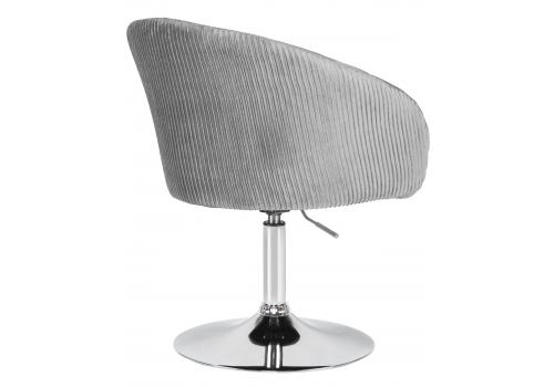  Кресло дизайнерское DOBRIN EDISON, серый велюр (1922-19), фото 4 