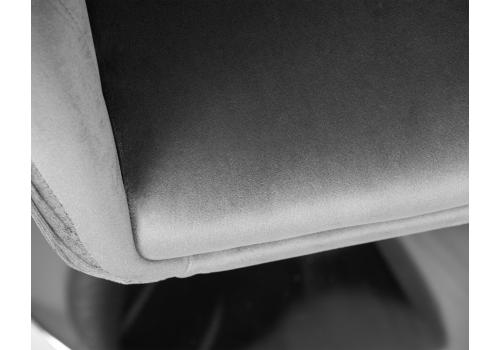  Кресло дизайнерское DOBRIN EDISON, серый велюр (1922-19), фото 7 
