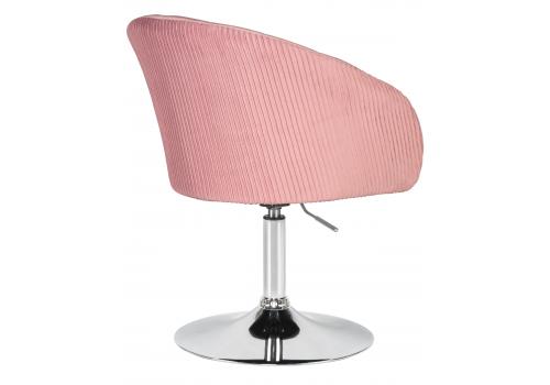  Кресло дизайнерское DOBRIN EDISON, розовый велюр (1922-16), фото 4 