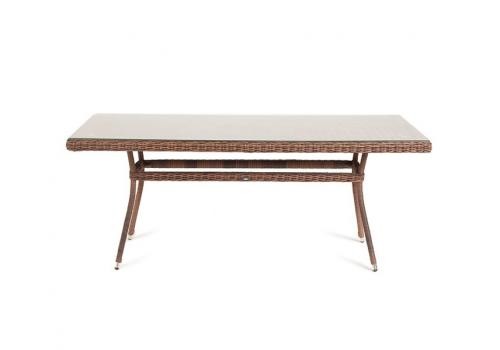  "Латте" плетеный стол из искусственного ротанга 160х90см, цвет коричневый, фото 2 