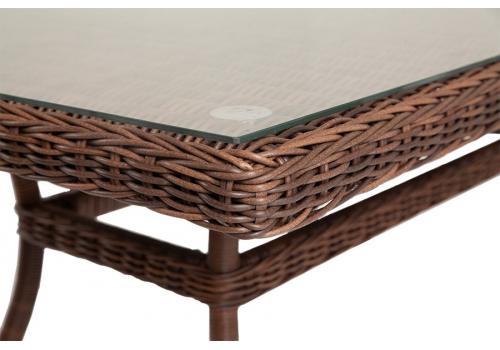  "Латте" плетеный стол из искусственного ротанга 200х90см, цвет коричневый, фото 4 