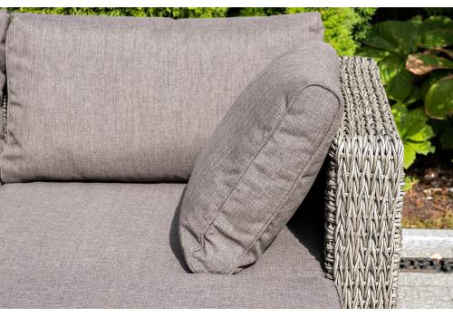  "Лунго" трансформирующийся диван из искусственного ротанга (гиацинт), цвет серый, фото 20 