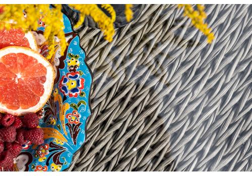  "Лунго" журнальный столик плетеный (гиацинт), цвет серый, фото 12 