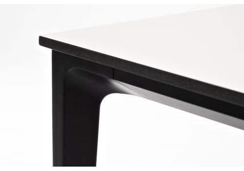  "Малага" обеденный стол из HPL 90х90см, цвет молочный, каркас черный, фото 4 