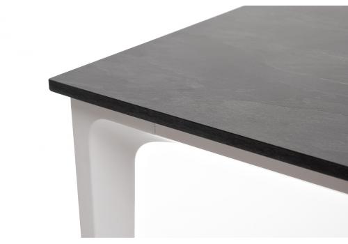  "Малага" обеденный стол из HPL 90х90см, цвет "серый гранит", каркас белый, фото 4 