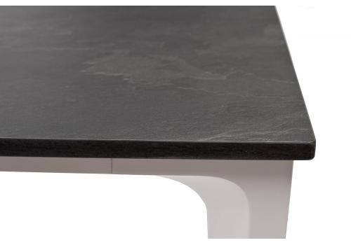  "Малага" обеденный стол из HPL 90х90см, цвет "серый гранит", каркас белый, фото 5 