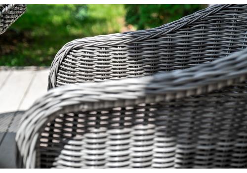  "Равенна" плетеное кресло из искусственного ротанга, цвет графит, фото 6 