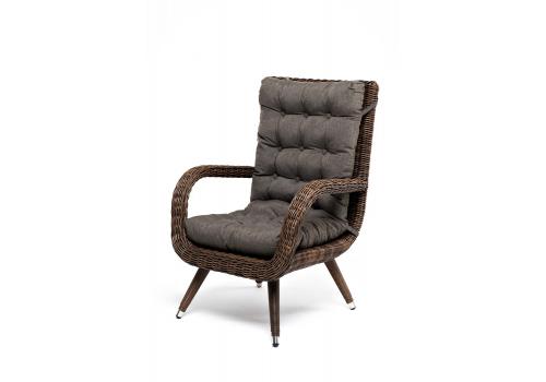  "Толедо" кресло плетеное с подушками, цвет коричневый, фото 1 