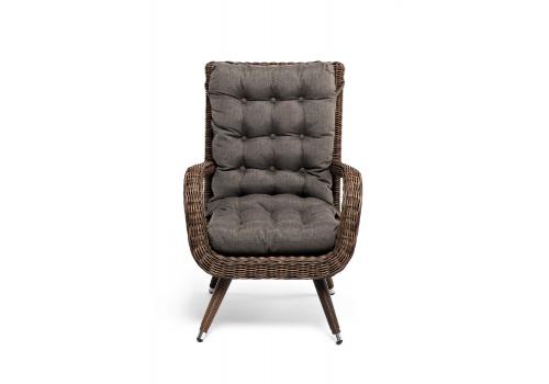  "Толедо" кресло плетеное с подушками, цвет коричневый, фото 2 