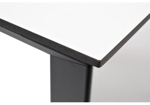  "Венето" обеденный стол из HPL 90х90см, цвет молочный, каркас черный, фото 3 