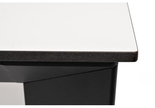  "Венето" обеденный стол из HPL 90х90см, цвет молочный, каркас черный, фото 4 