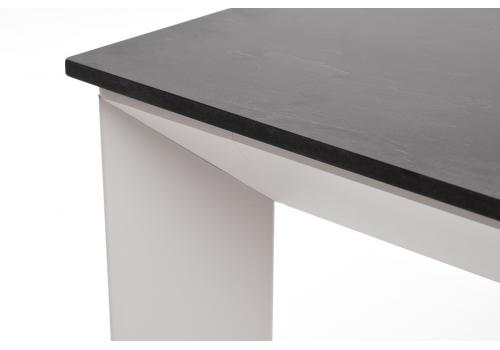  "Венето" обеденный стол из HPL 90х90см, цвет "серый гранит", каркас белый, фото 4 