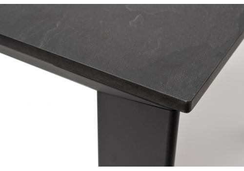  "Венето" обеденный стол из HPL 90х90см, цвет "серый гранит", каркас черный, фото 3 