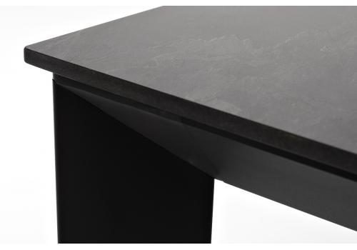  "Венето" обеденный стол из HPL 90х90см, цвет "серый гранит", каркас черный, фото 5 