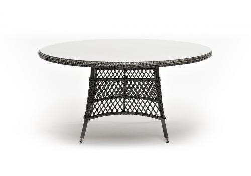  "Эспрессо" плетеный круглый стол, диаметр 150 см, цвет графит, фото 2 