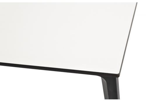 "Малага" обеденный стол из HPL 160х80см, цвет молочный, каркас черный, фото 6 