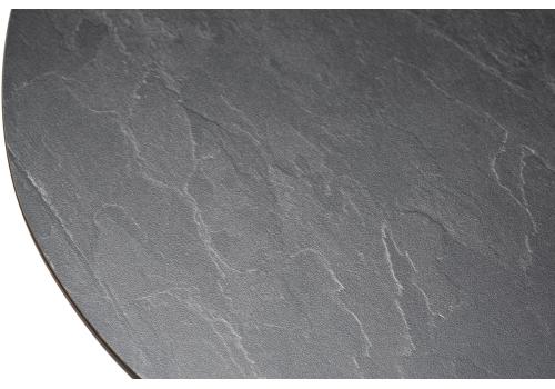  "Сантьяго" журнальный стол из HPL круглый Ø40 H55, цвет "серый гранит", каркас стальной серый (RAL 7024), фото 3 