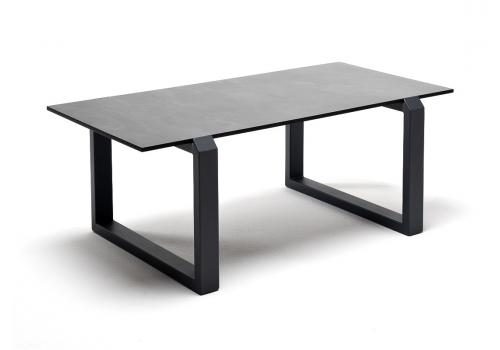  "Варадеро" журнальный стол из HPL 110х60 H43, цвет "серый гранит", каркас алюминий серый (RAL 7024), фото 1 