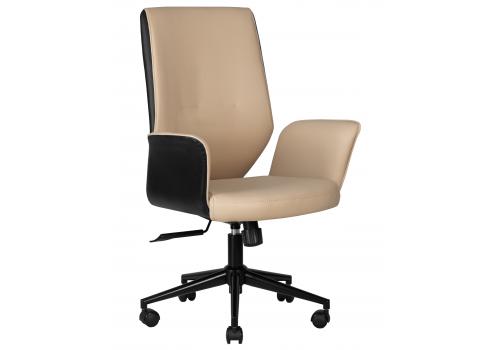  Офисное кресло для руководителей DOBRIN MAXWELL, кремово-черный, фото 1 