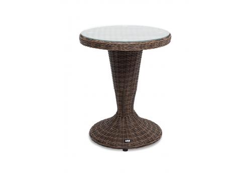  "Леванте" стол круглый из искусственного ротанга, цвет коричневый, фото 1 