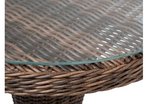  "Леванте" стол круглый из искусственного ротанга, цвет коричневый, фото 2 