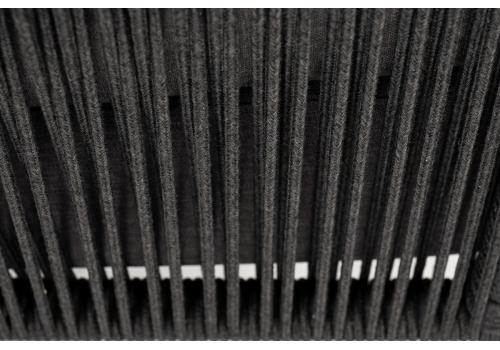  "Мадрид" кресло плетеное из роупа, каркас алюминий темно-серый (RAL7024) шагрень, роуп темно-серый круглый, ткань темно-серая, фото 12 