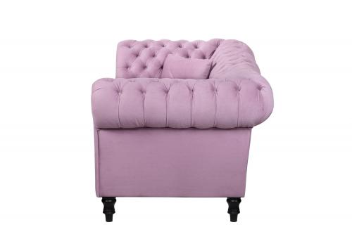  Розовый велюровый диван Lina Pink, фото 3 