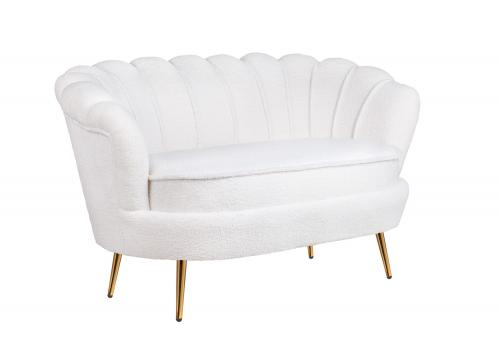  Дизайнерский диван ракушка букле бежевый Pearl double, фото 2 