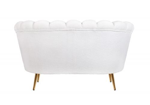  Дизайнерский диван ракушка букле бежевый Pearl double, фото 4 