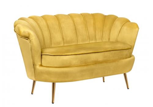  Дизайнерский  диван ракушка Pearl double yellow желтый, фото 2 