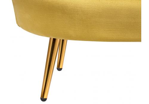  Дизайнерский  диван ракушка Pearl double yellow желтый, фото 7 