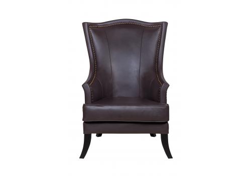  Кожаное кресло темно-коричневое Chester leather, фото 1 